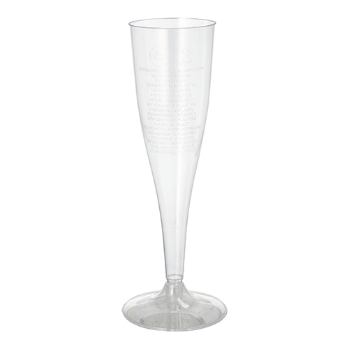 10 Stiel-Gläser für Sekt, PS 0,1 L Ø 4,8 cm · 19,9 cm glasklar einteilig