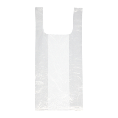250 Hemdchen-Tragetaschen, HDPE 48 cm x 22 cm x 12 cm transparent Knotenbeutel