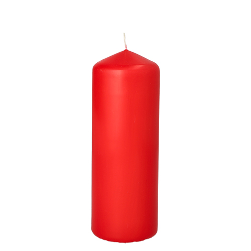 Stumpenkerze Ø 60 mm · 165 mm rot