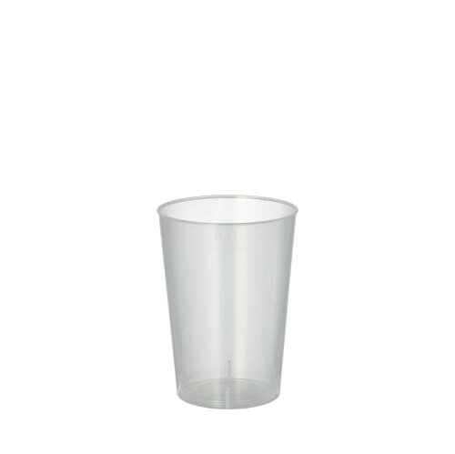 40 Mehrweg-Trinkbecher PP 0,1 L Ø 5,2 cm · 7,4 cm transluzent unzerbrechlich