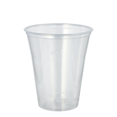 75 Trinkbecher, PS 0,3 L Ø 9,5 cm · 11 cm klar mit Schaumrand