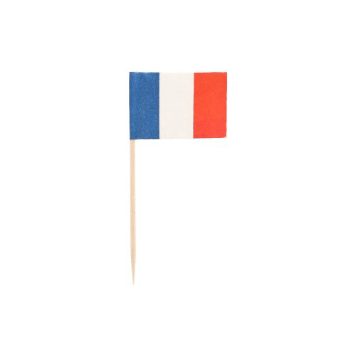 500 Deko-Picker 8 cm "Frankreich"
