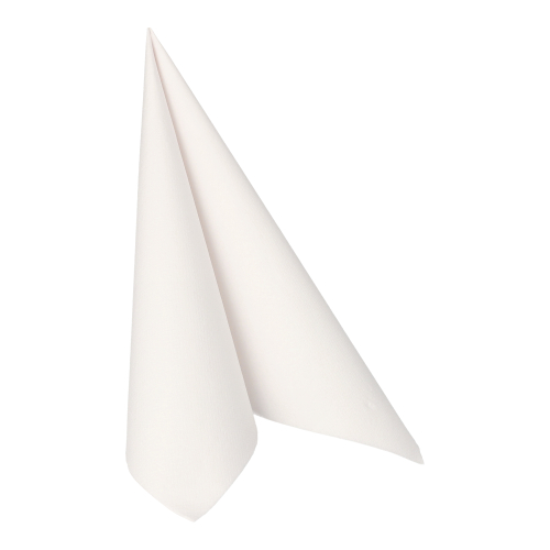20 Servietten "ROYAL Collection" 1/4-Falz 40 cm x 40 cm weiss