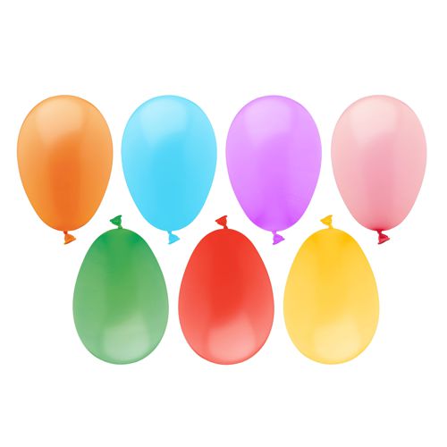 10 x 100 Luftballons farbig sortiert "Wasserbomben"