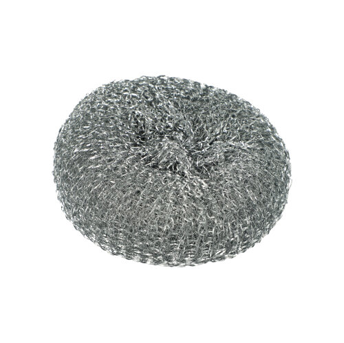 10 Topfreiniger, Draht rund Ø 13 cm · 4,5 cm silber , kratzend
