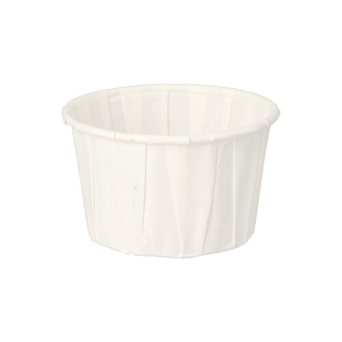 100 Dressingbecher, Papier "pure" 110 ml Ø 7 cm · 4,2 cm weiss