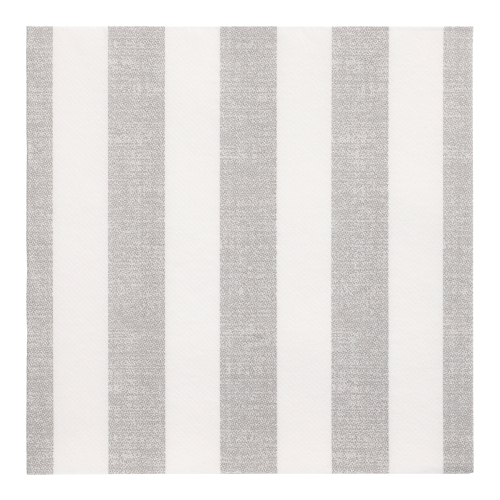 20 Servietten "ROYAL Collection" 1/4-Falz 40 cm x 40 cm grau "Lines"