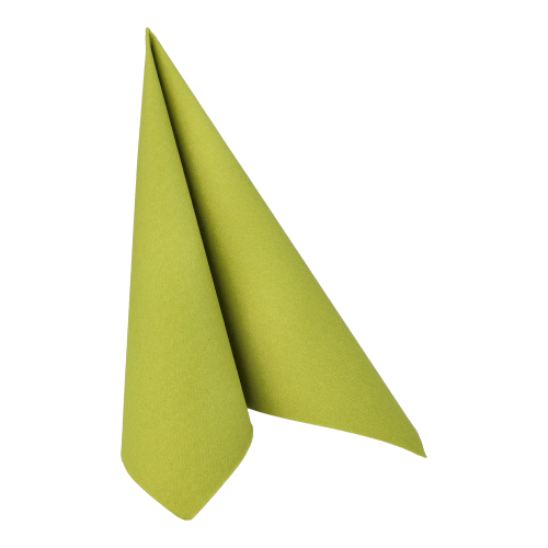 50 Servietten "ROYAL Collection" 1/4-Falz 40 cm x 40 cm olivgrün
