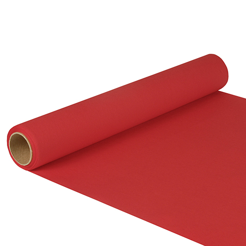 6 x Tischläufer, Tissue "ROYAL Collection" 5 m x 40 cm rot
