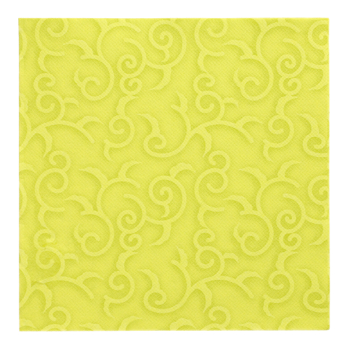 50 Servietten "ROYAL Collection" 1/4-Falz 40 cm x 40 cm limonengrün "Casali"