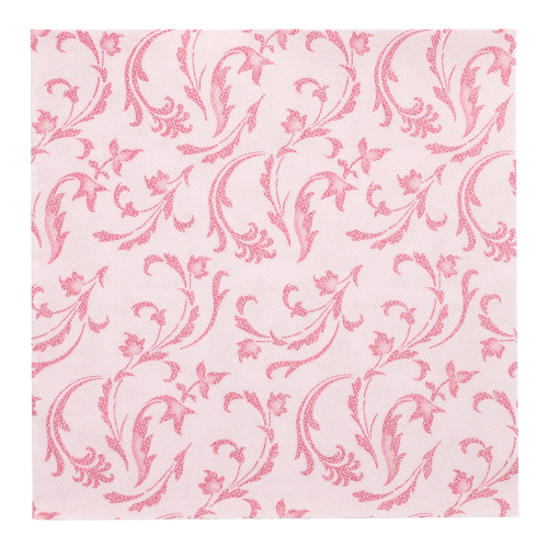 50 Servietten "ROYAL Collection" 1/4-Falz 40 cm x 40 cm fuchsia "Damascato"