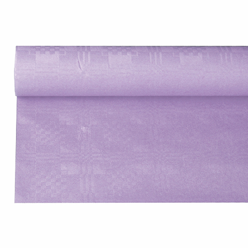 Papiertischtuch mit Damastprägung 6 m x 1,2 m lila