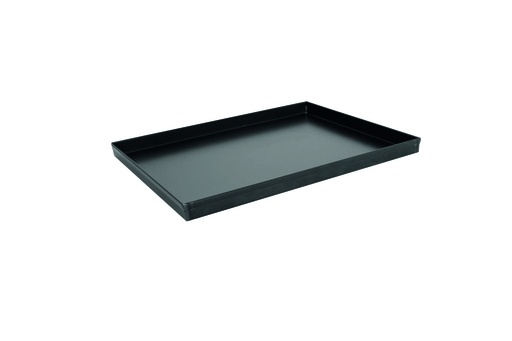 Pizzablech aus Blaustahl, 400 x 300 x 25 mm