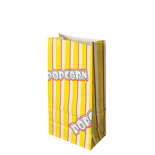 10 x 100 Popcorn Tüten, Pergament-Ersatz 1,3 l 20,5 cm x 10,5 cm x 6 cm "Popcorn" fettdicht
