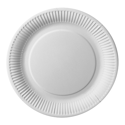 25 x 12 Teller, Pappe "pure" rund Ø 26 cm weiss