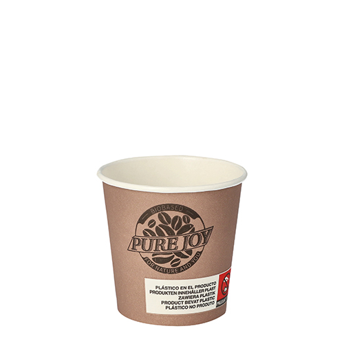 20 Trinkbecher, Pappe 0,1 L Ø 6,3 cm · 6 cm lila "Pure Joy"