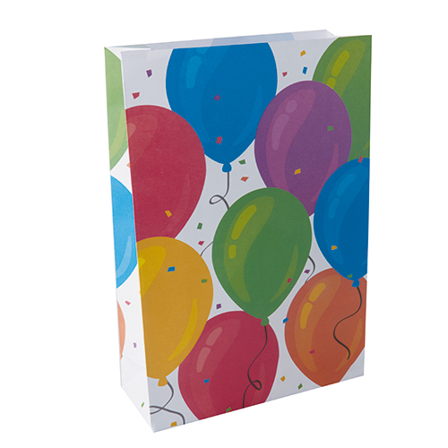10 x 10 Partytüten, Papier 28 cm x 19 cm x 7 cm "Ballon"