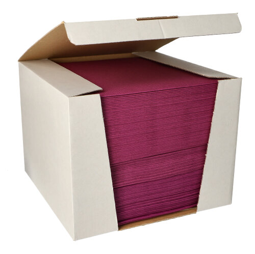 100 Servietten "ROYAL Collection" 1/4-Falz 40 cm x 40 cm lila