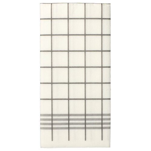 30 Servietten, 2-lagig "PUNTO" 1/8-Falz 39 cm x 40 cm grau "Kitchen Towel"