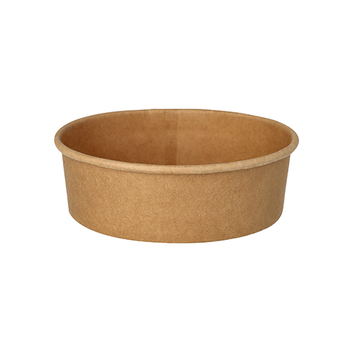 6 x 50 Salatschalen, Pappe rund 500 ml Ø 15 cm · 4,6 cm braun