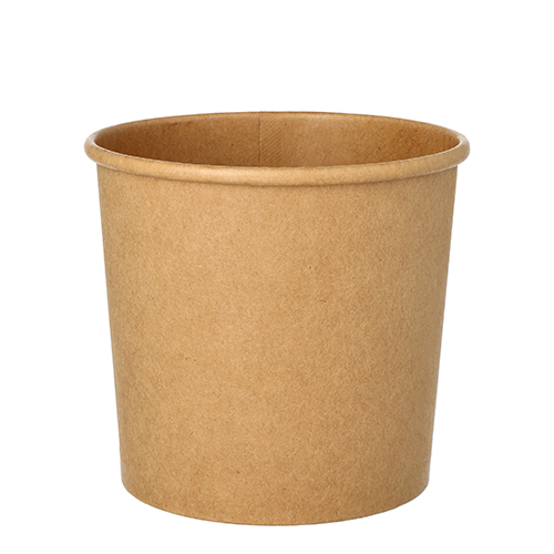 25 Suppenbecher, Pappe rund 760 ml Ø 11,5 cm · 11 cm braun