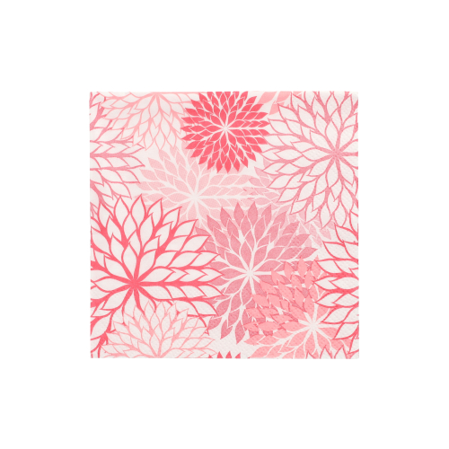20 Servietten, 3-lagig 1/4-Falz 25 cm x 25 cm rosa "Floralies"