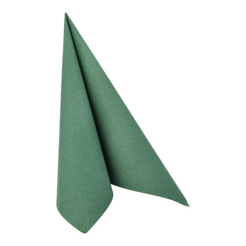50 Servietten "ROYAL Collection" 1/4-Falz 40 cm x 40 cm dunkelgrün in Papierverpackung