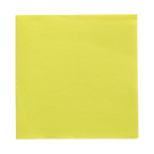 50 Servietten "DAILY Collection" 1/4-Falz 32 cm x 32 cm limonengrün