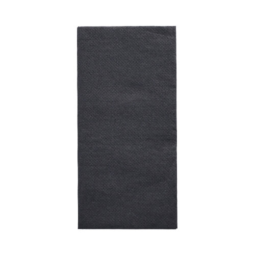 6 x 150 Servietten "DAILY Collection" 1/8-Falz 32 cm x 32 cm schwarz