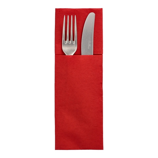 50 Servietten "DAILY Collection" 48 cm x 30 cm bordeaux mit Besteckfalz