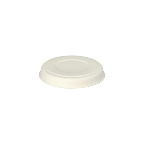 50 Deckel für Dressingschalen Zuckerrohr "pure" rund Ø 7,5 cm weiss