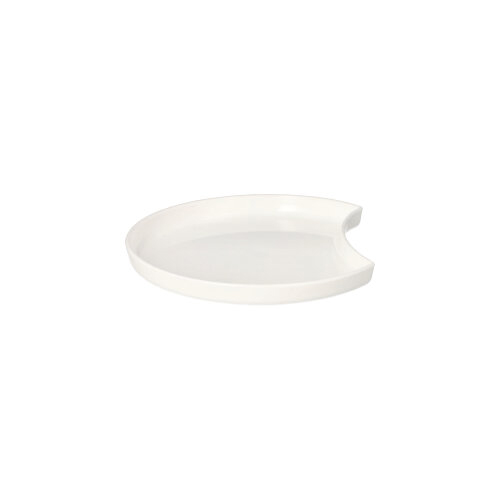 4 x 50 Mehrweg-Teller Halbmond Ø 12 cm · 1,2 cm weiss "Cella"