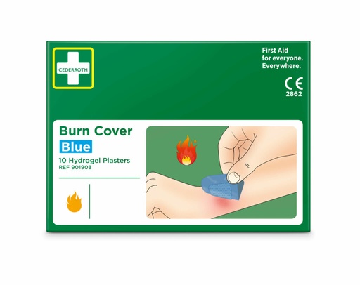 10 x 10 "Cederroth" Burn Cover, Hydrogelplaster 74 mm x 45 mm