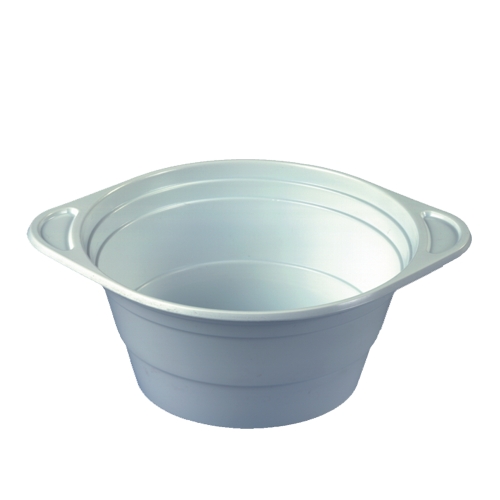 100 Suppenschalen, PP rund 750 ml Ø 15,6 cm · 6,5 cm weiss mit Anfasser
