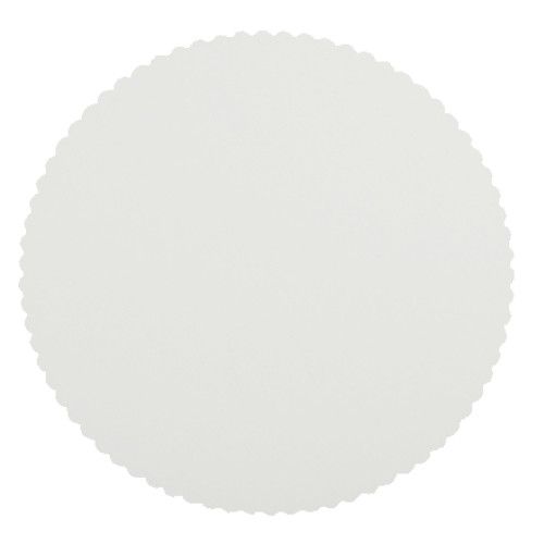 100 Tortenunterlagen, Pappe [rc] rund Ø 32 cm weiss