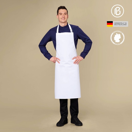 weiße Latzschürze Poly300