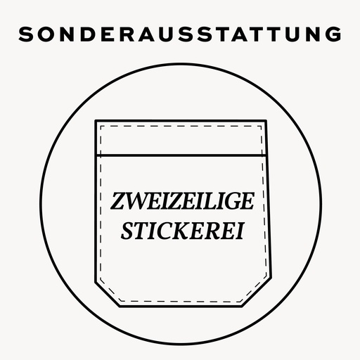 (S01) Stickerei, 2-zeilig