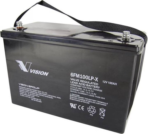 Zubehör/Ersatzteil: Batterie/Akku AGM-Batterie "Vision 6FM100LP-X" | 12 V, 100 Ah (1200 Wh)