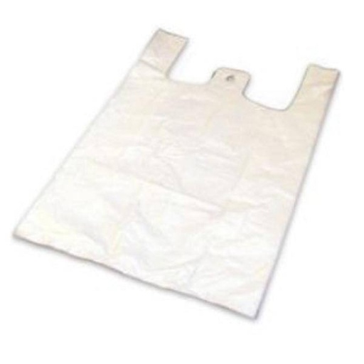 Tragetasche/Hemdchentragetaschen geblockt, HDPE, 250 x 120 x 450 mm, weiß | 2000 Stück