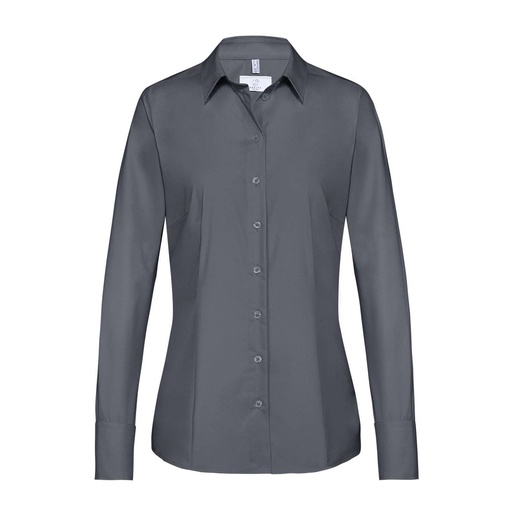 Basic-Bluse, anthrazit