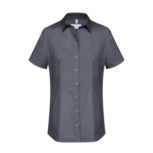 Basic-Bluse, anthrazit
