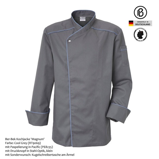 RETURN-Magnum Herrenkochjacke, farbig