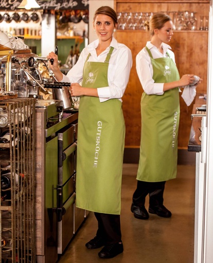Service-Latzschürze, mit klassischer Latzform