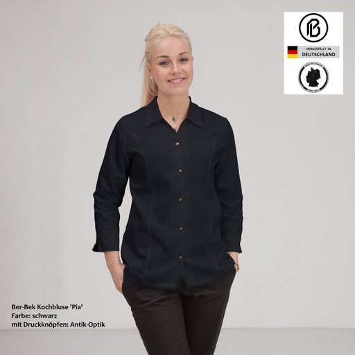 Return-PIA, farbige Kochbluse