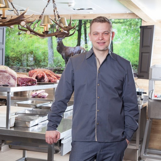 Neo-Stenio, farbige Kochjacke